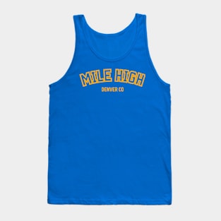 Mile High Denver Nuggets Basketball Team Tank Top